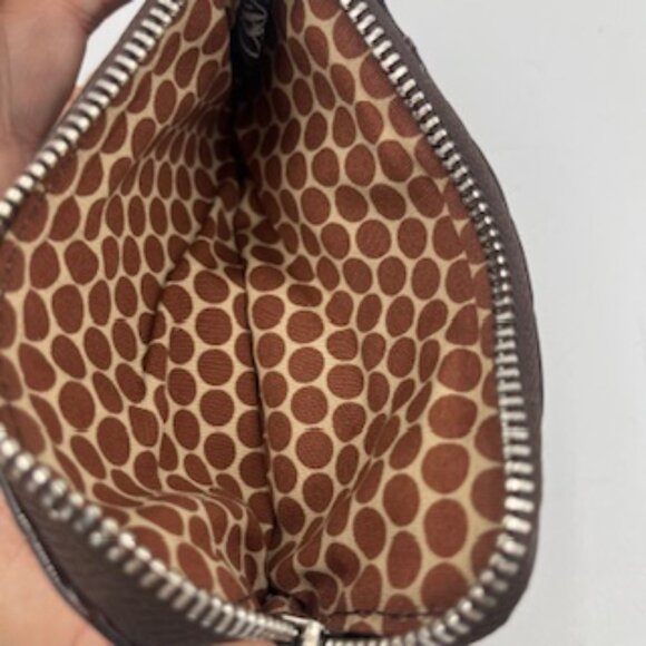 Brighton Bellissimo Heart Croc Brown Small Wallet - Picture 6 of 9